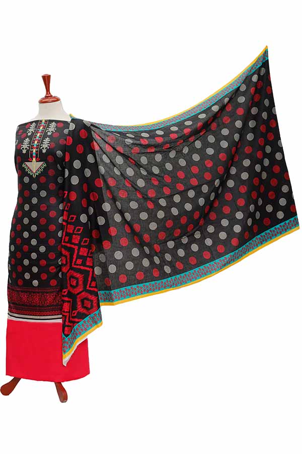 Oriens Print Lawn`21 D#912 (Red)