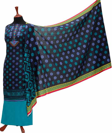 Oriens Print Lawn`21 D#912 (Sea Green)
