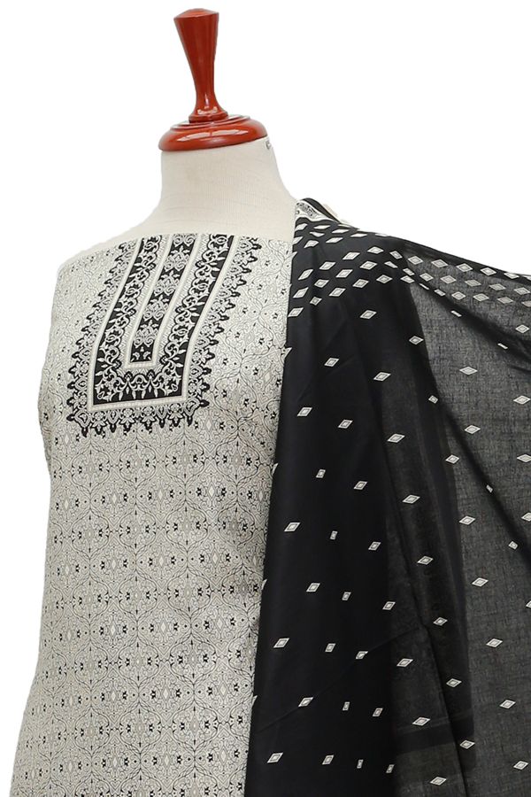 Oriens Print Lawn`21 D#913 (Black)