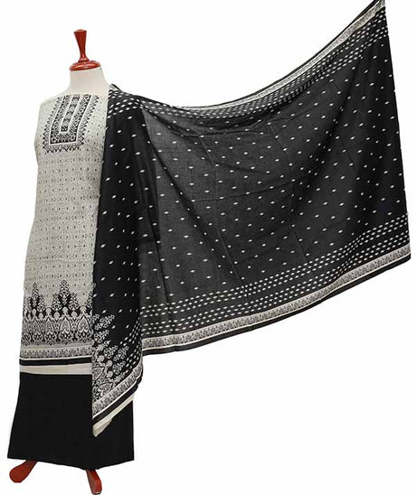 Oriens Print Lawn`21 D#913 (Black)