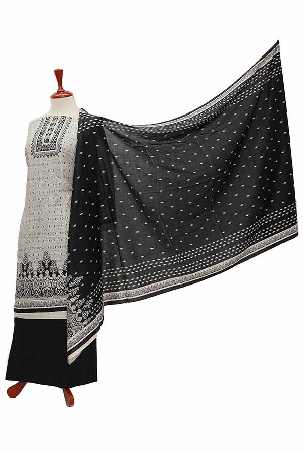 Oriens Print Lawn`21 D#913 (Black)