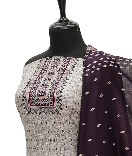Oriens Print Lawn`21 D#913 (Purple)
