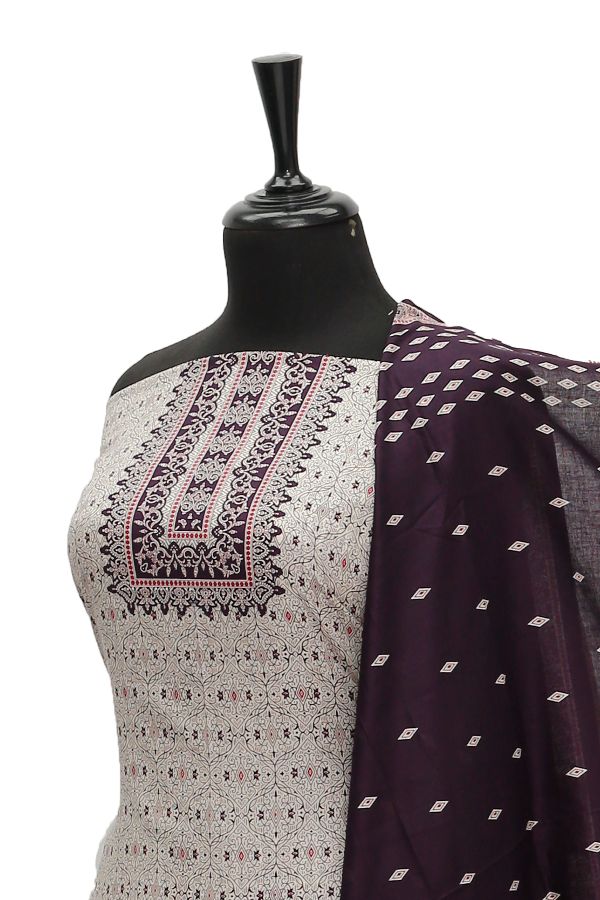 Oriens Print Lawn`21 D#913 (Purple)