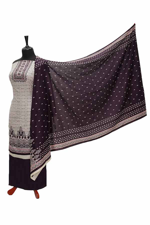 Oriens Print Lawn`21 D#913 (Purple)