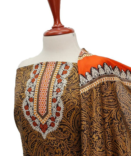 Oriens Print Lawn`21 D#914 (Rust)