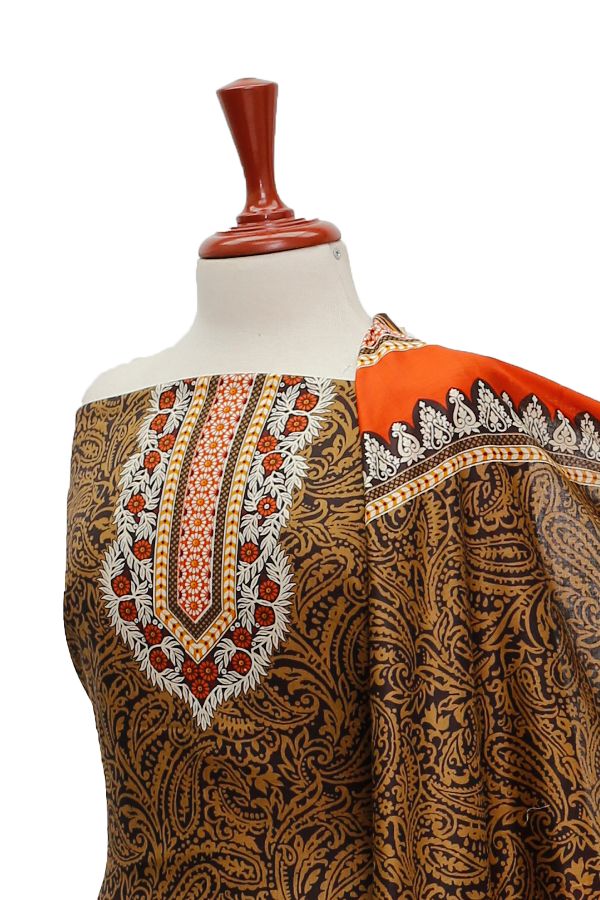 Oriens Print Lawn`21 D#914 (Rust)
