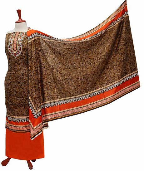 Oriens Print Lawn`21 D#914 (Rust)