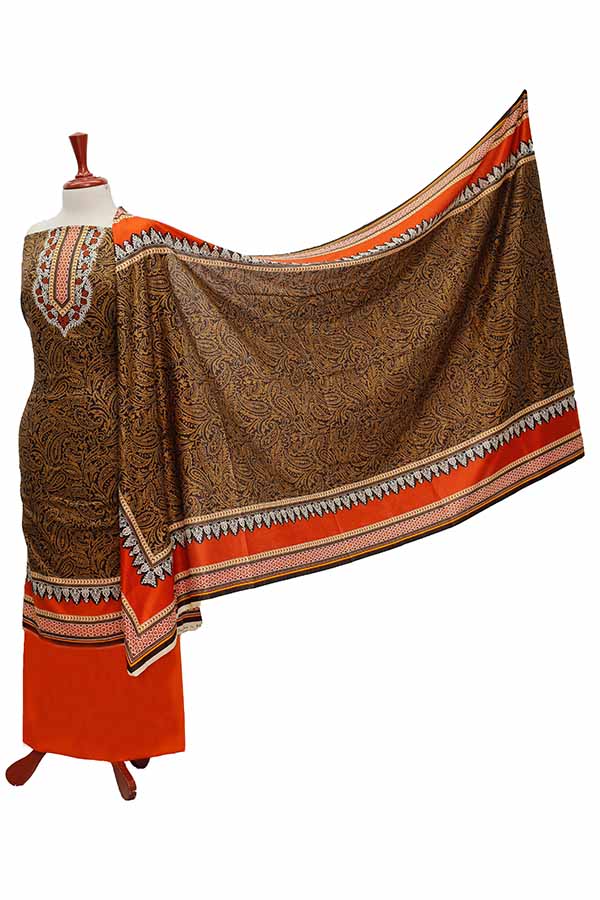 Oriens Print Lawn`21 D#914 (Rust)