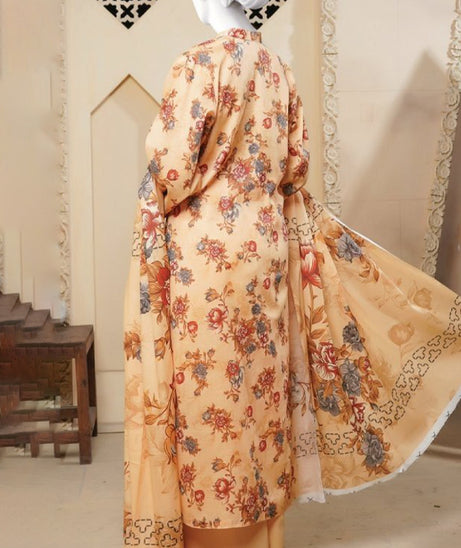 Oriens Print Lawn'25 D#5085 (Mango)