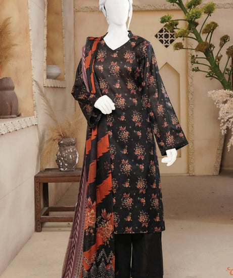 Oriens Print Lawn'25 D#5550(Black)