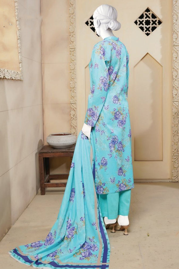 Oriens Print Lawn'25 D#5551 (Ferozi)