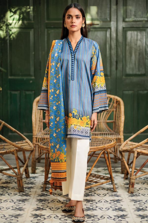 Orient Summer Lawn`21 2 Pcs OTL#24 (Blue)