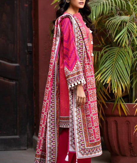 Orient Summer Lawn 3Pcs`21 OTL#11 (Pink)