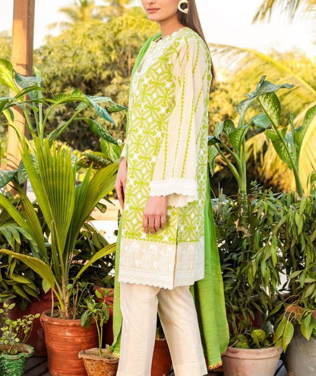Orient Summer Lawn 3Pcs`21 OTL#18 (Green)