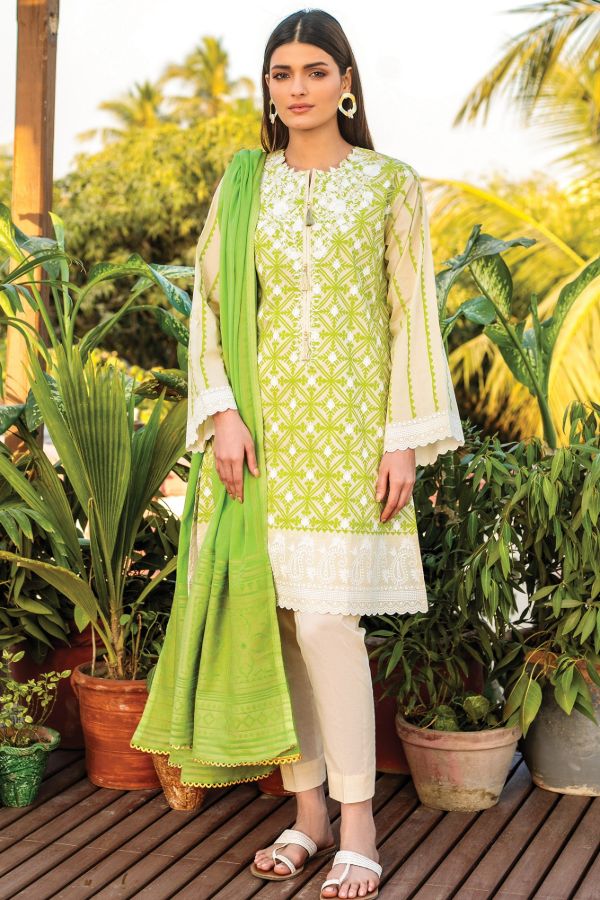 Orient Summer Lawn 3Pcs`21 OTL#18 (Green)