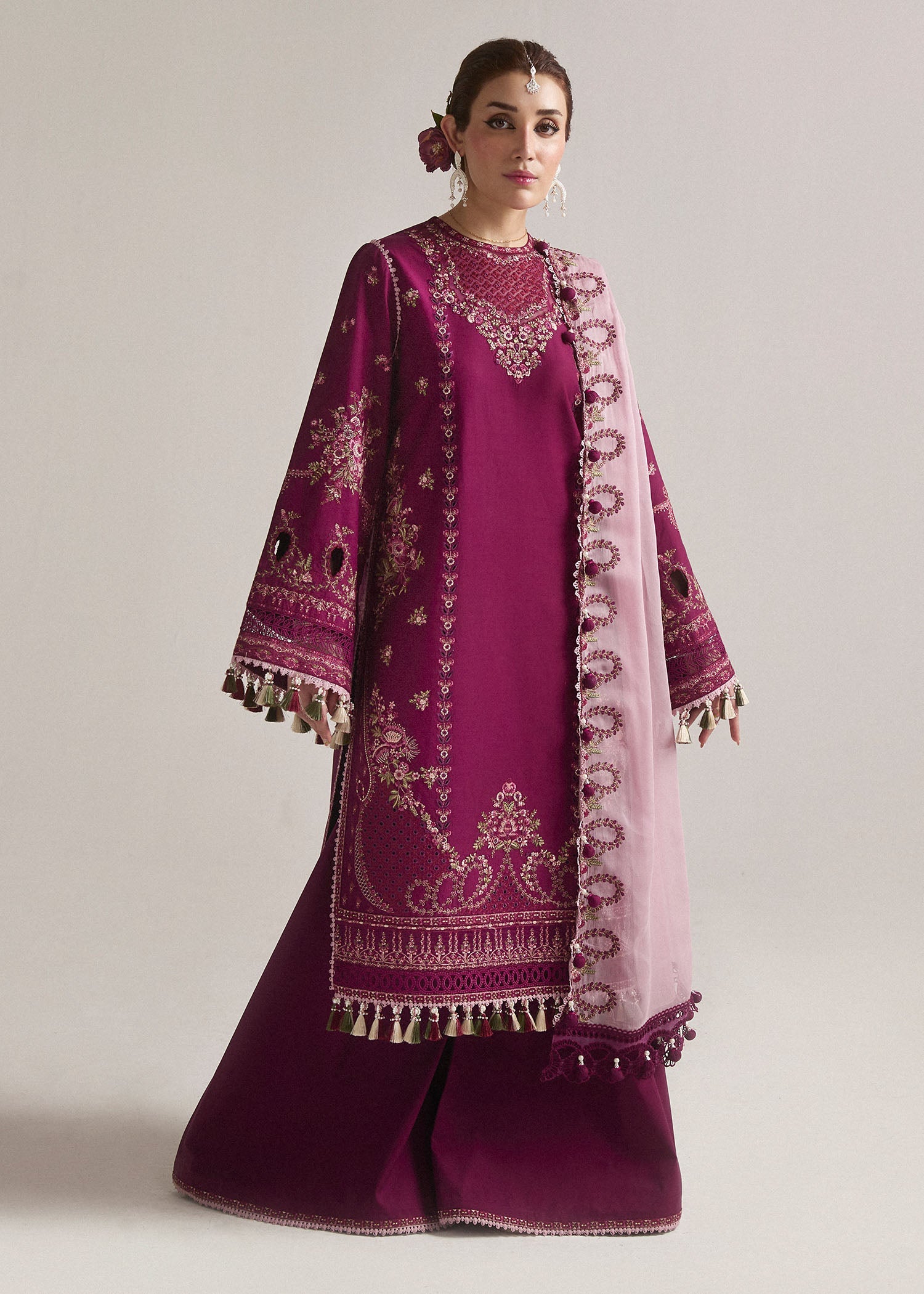 Hussain Rehar Eid Edit Lawn'24 (SANGRIA)