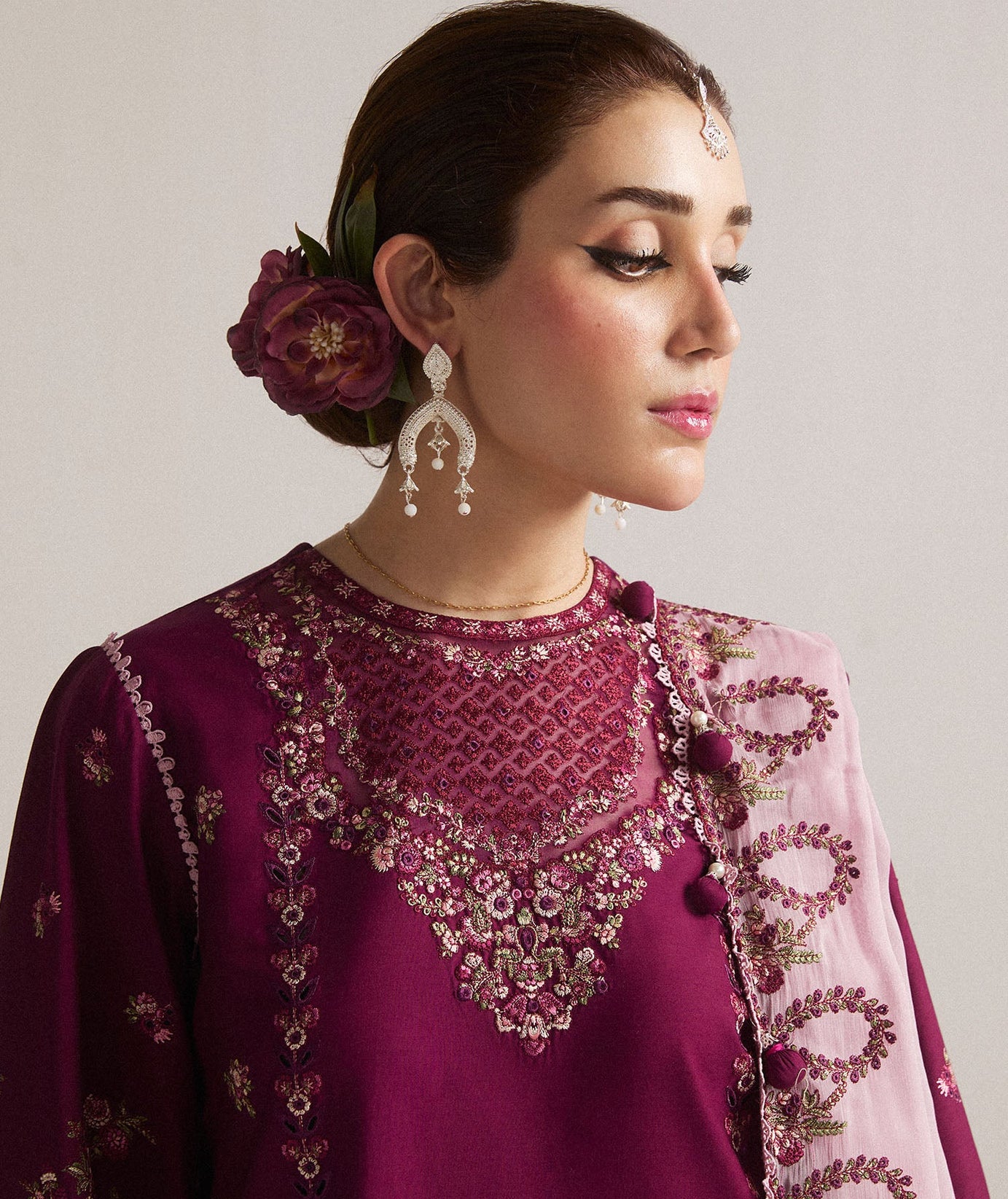 Hussain Rehar Eid Edit Lawn'24 (SANGRIA)