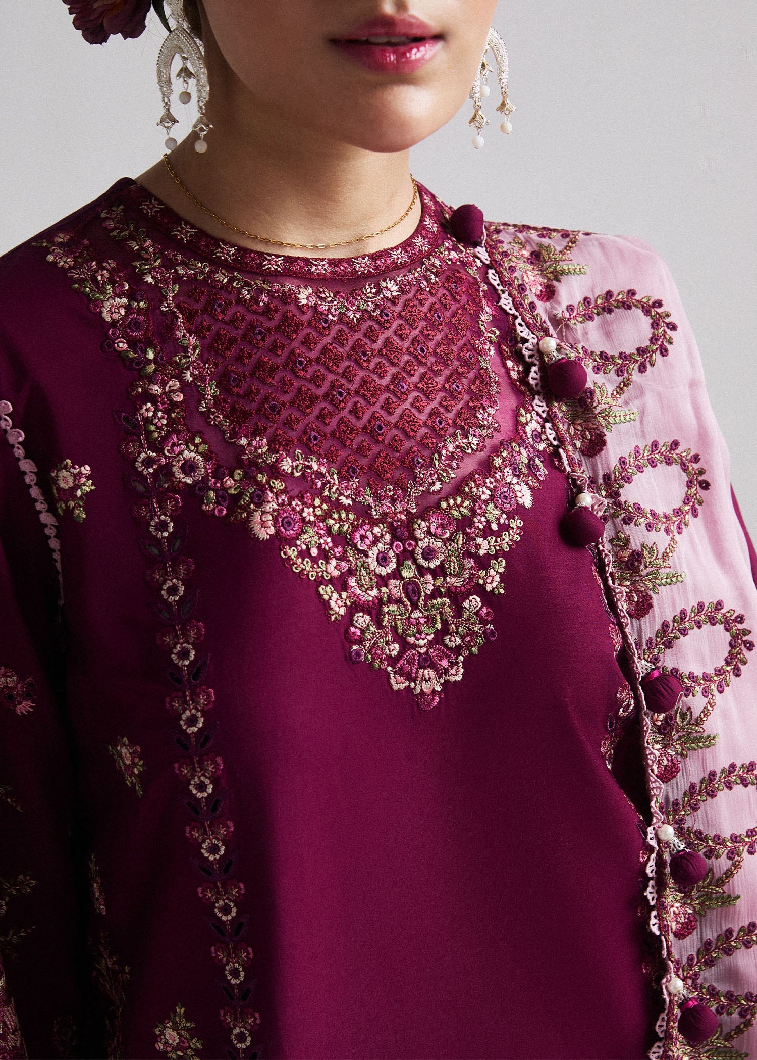 Hussain Rehar Eid Edit Lawn'24 (SANGRIA)