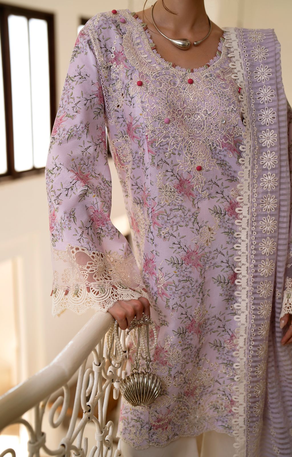 AJR Printkari Lawn`25 AJR#01 Pearl