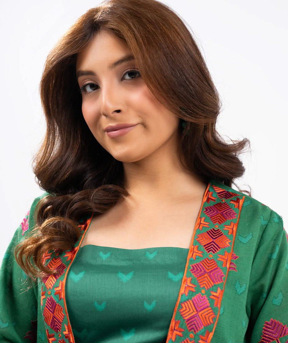 Al-Karam Winter Collection'24 FW#11.1 (Green)