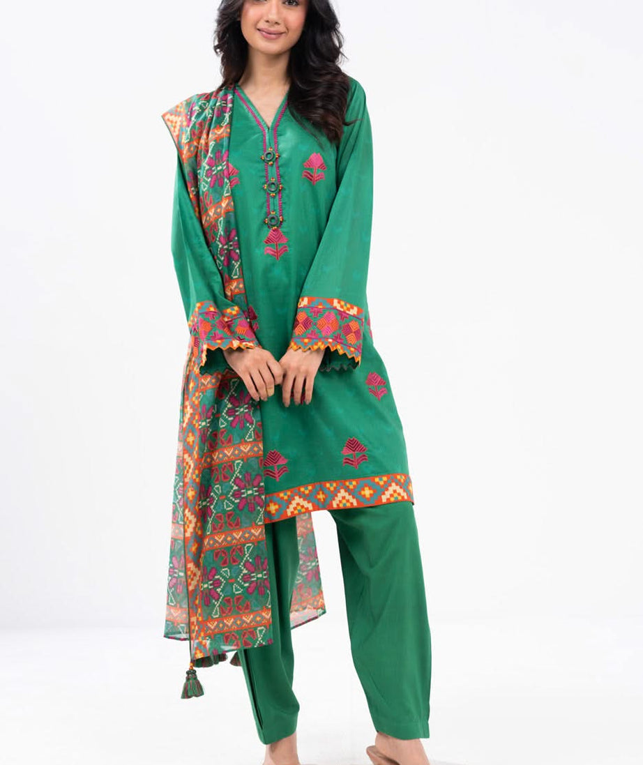 Al-Karam Winter Collection'24 FW#11.1 (Green)
