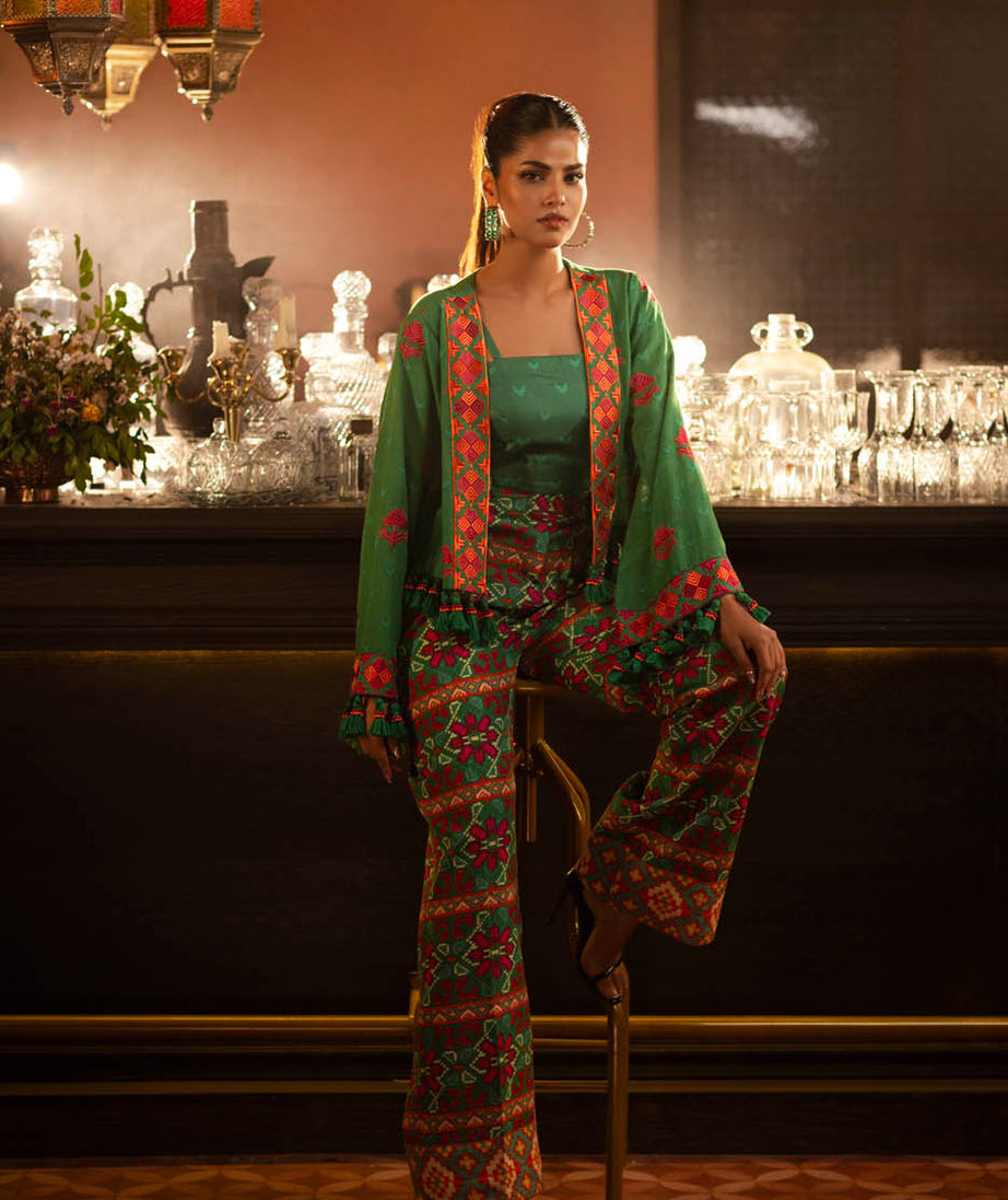 Al-Karam Winter Collection'24 FW#11.1 (Green)
