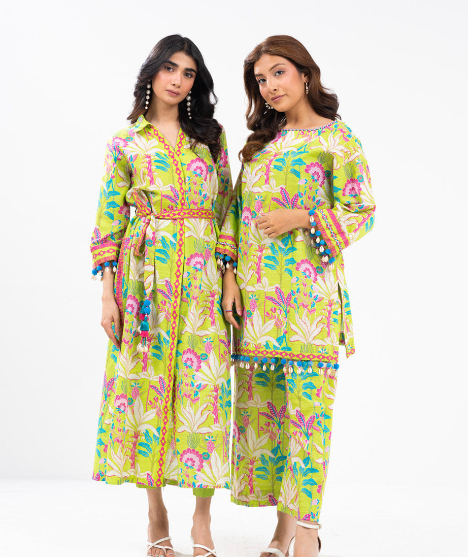 Al-Karam Winter Collection'24 FW#61 (FLORECENT GREEN)