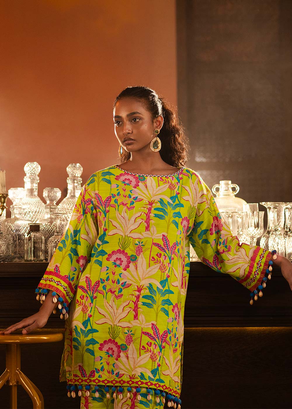 Al-Karam Winter Collection'24 FW#61 (FLORECENT GREEN)