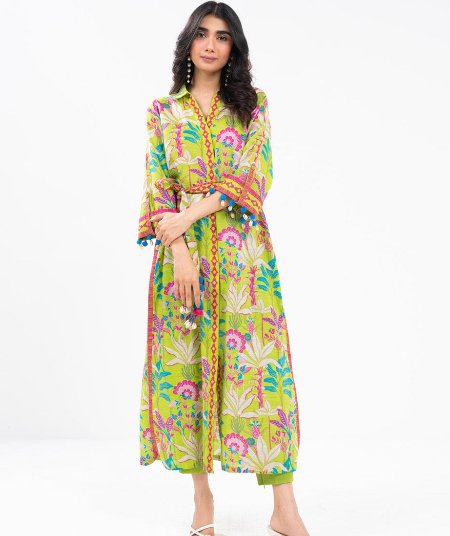 Al-Karam Winter Collection'24 FW#61 (FLORECENT GREEN)