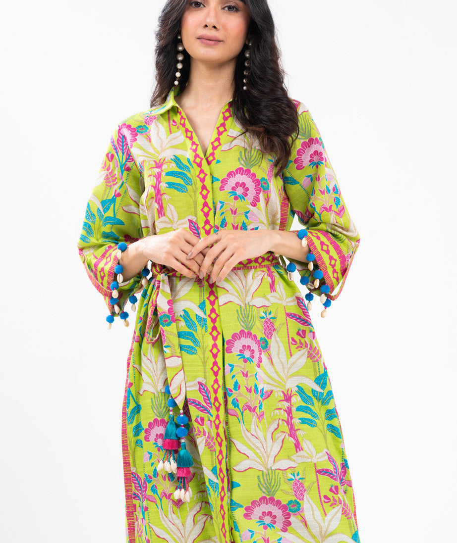 Al-Karam Winter Collection'24 FW#61 (FLORECENT GREEN)