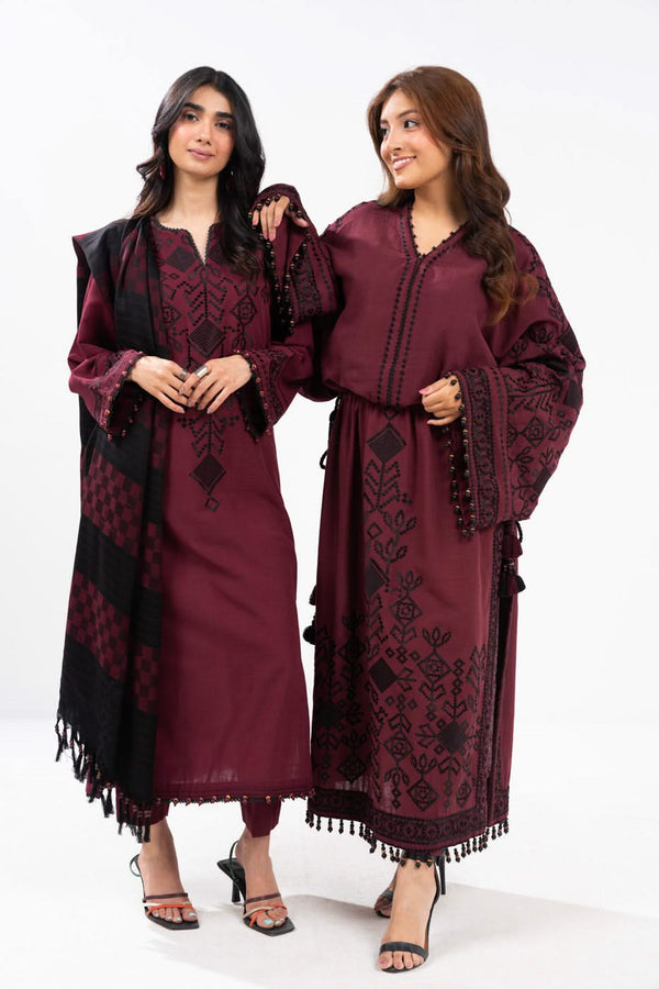 Al-Karam Winter Collection'24 FW#28 (Maroon)