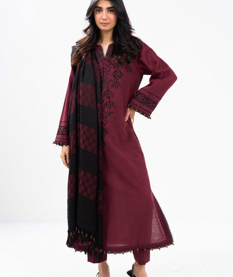 Al-Karam Winter Collection'24 FW#28 (Maroon)
