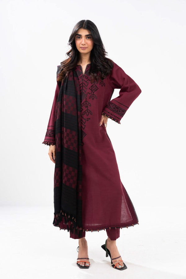 Al-Karam Winter Collection'24 FW#28 (Maroon)