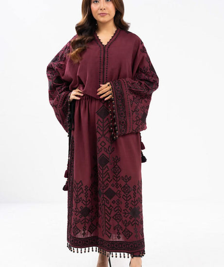 Al-Karam Winter Collection'24 FW#28 (Maroon)