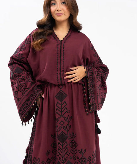 Al-Karam Winter Collection'24 FW#28 (Maroon)