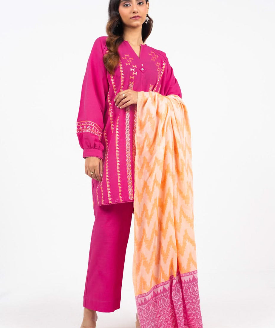 Al-Karam Winter Collection'24 FW#45 (Pink)