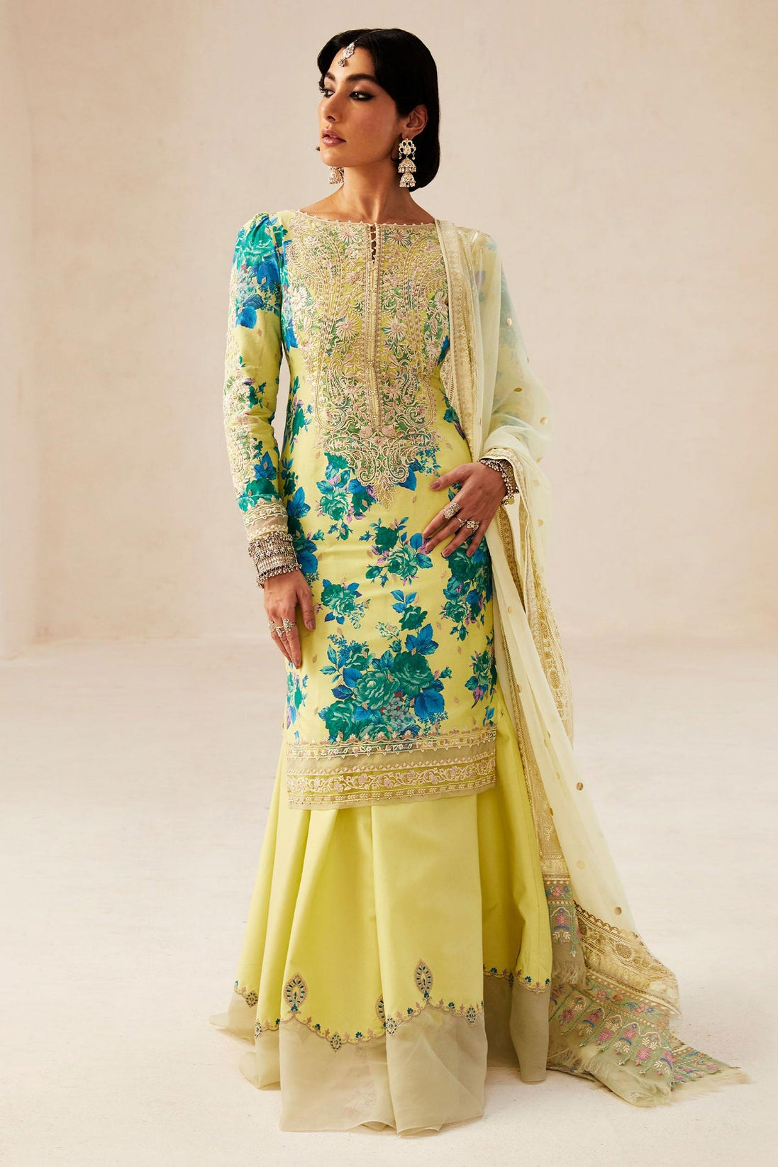 Zara Shahjahan Lawn Unstitched 2024 PHOOL KARI-13A