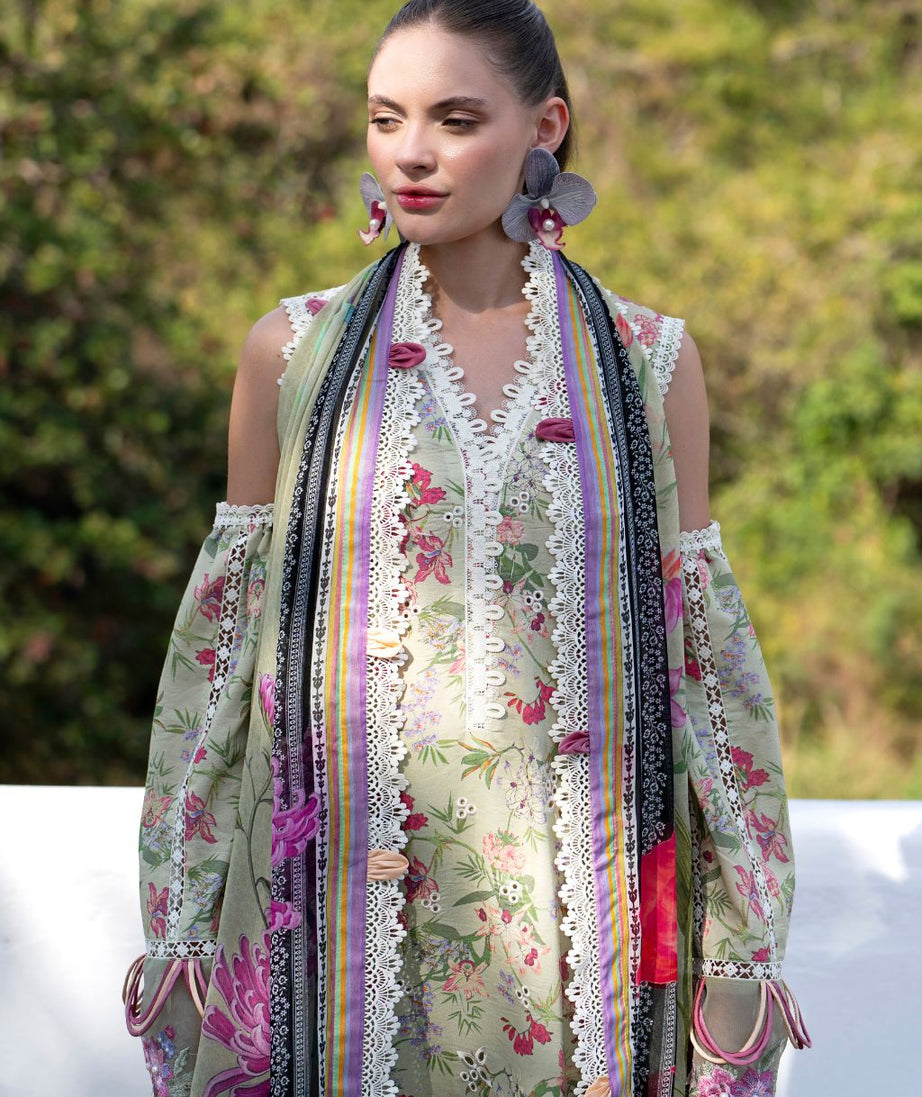 AJR Printkari Lawn`25 AJR#12 Pink Patel
