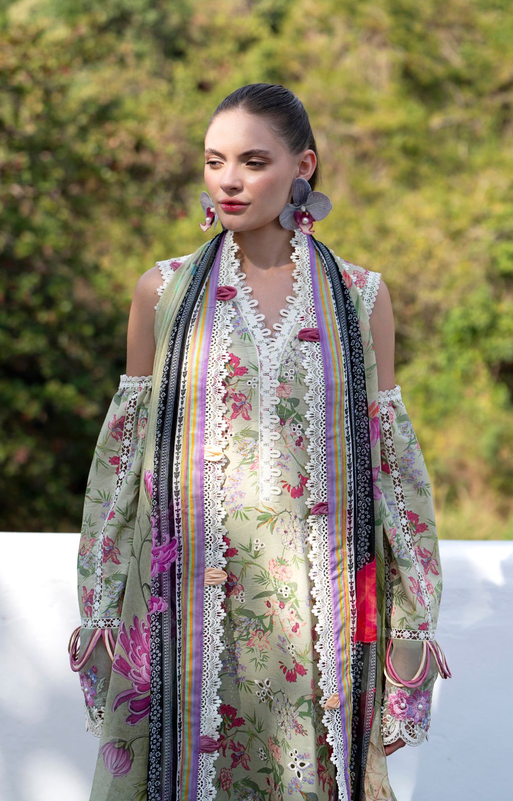 AJR Printkari Lawn`25 AJR#12 Pink Patel