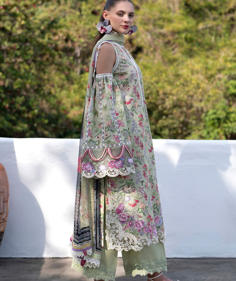 AJR Printkari Lawn`25 AJR#12 Pink Patel