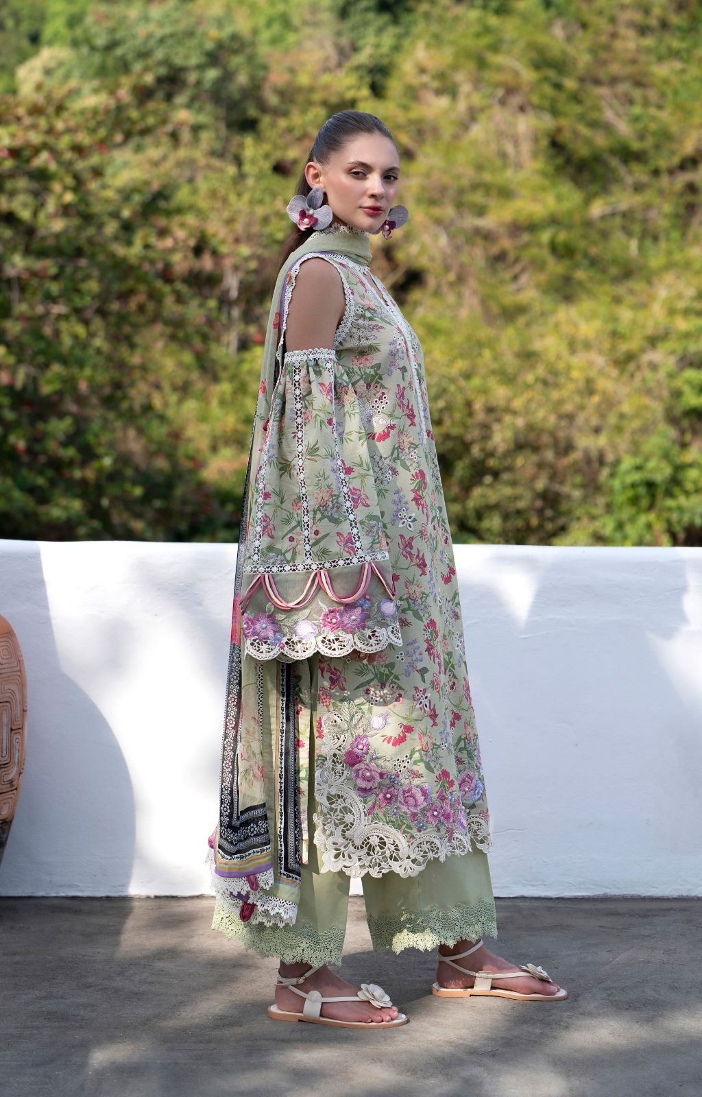 AJR Printkari Lawn`25 AJR#12 Pink Patel