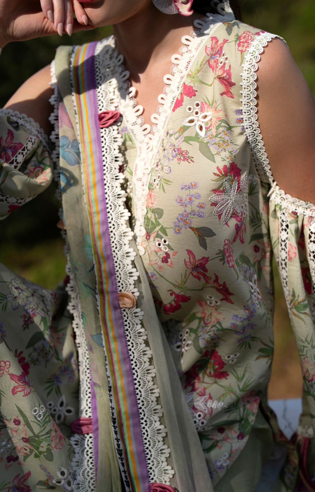 AJR Printkari Lawn`25 AJR#12 Pink Patel