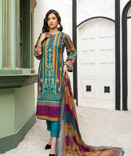 Peridot Rangoli D/Lawn`21 PR#124-B
