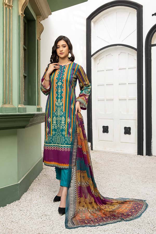 Peridot Rangoli D/Lawn`21 PR#124-B