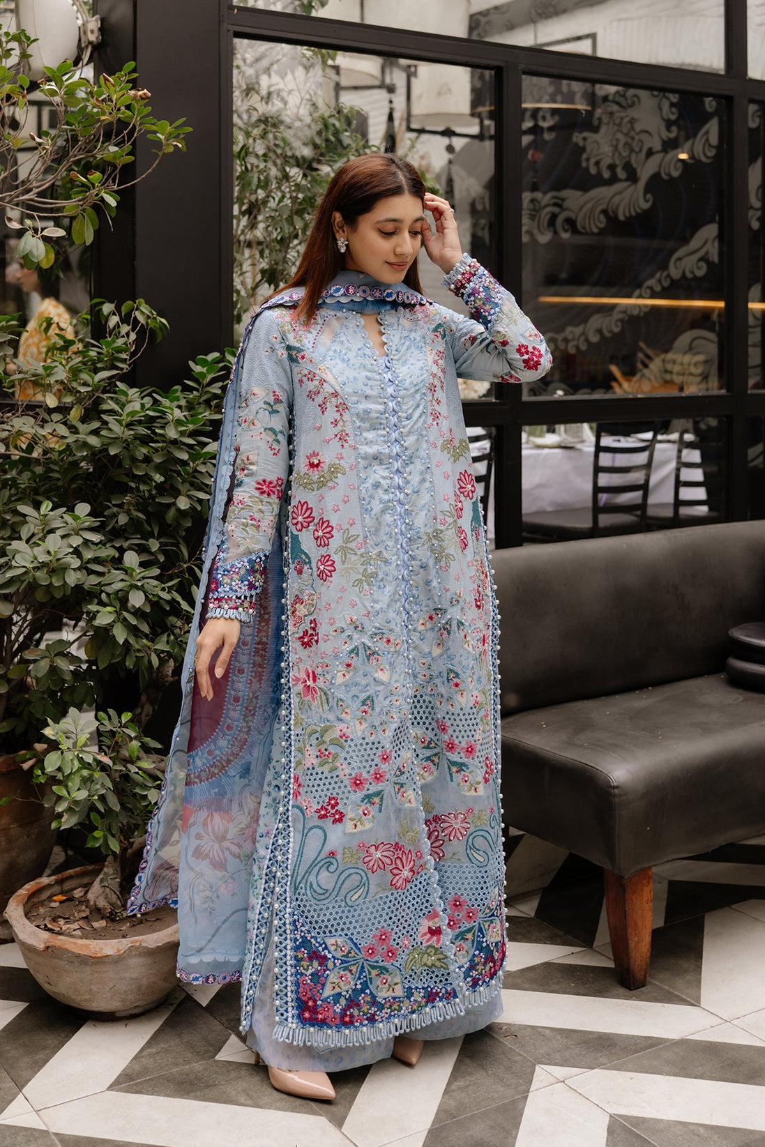 Afrozeh Lawn`25 AL#07 PRESTA