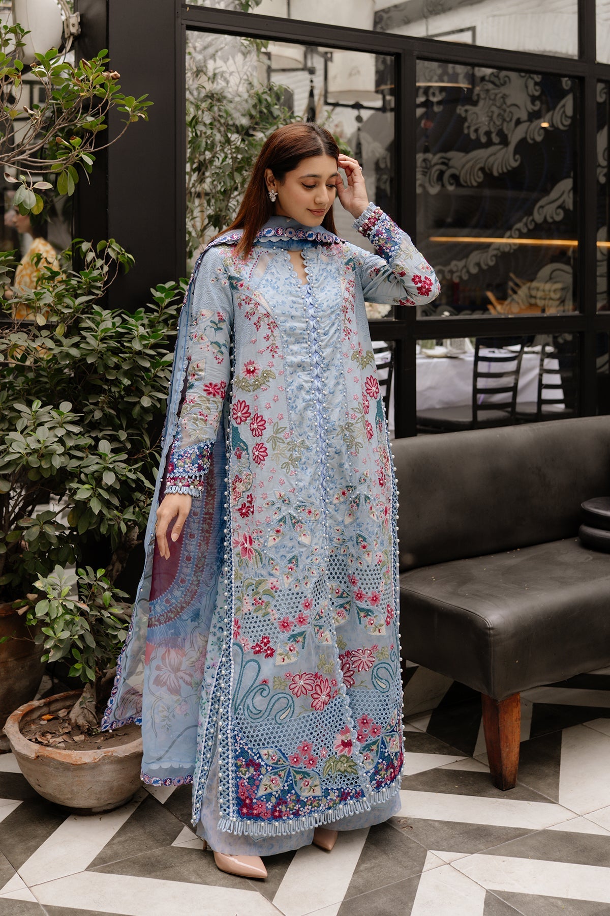 Afrozeh Lawn`25 AL#07 PRESTA