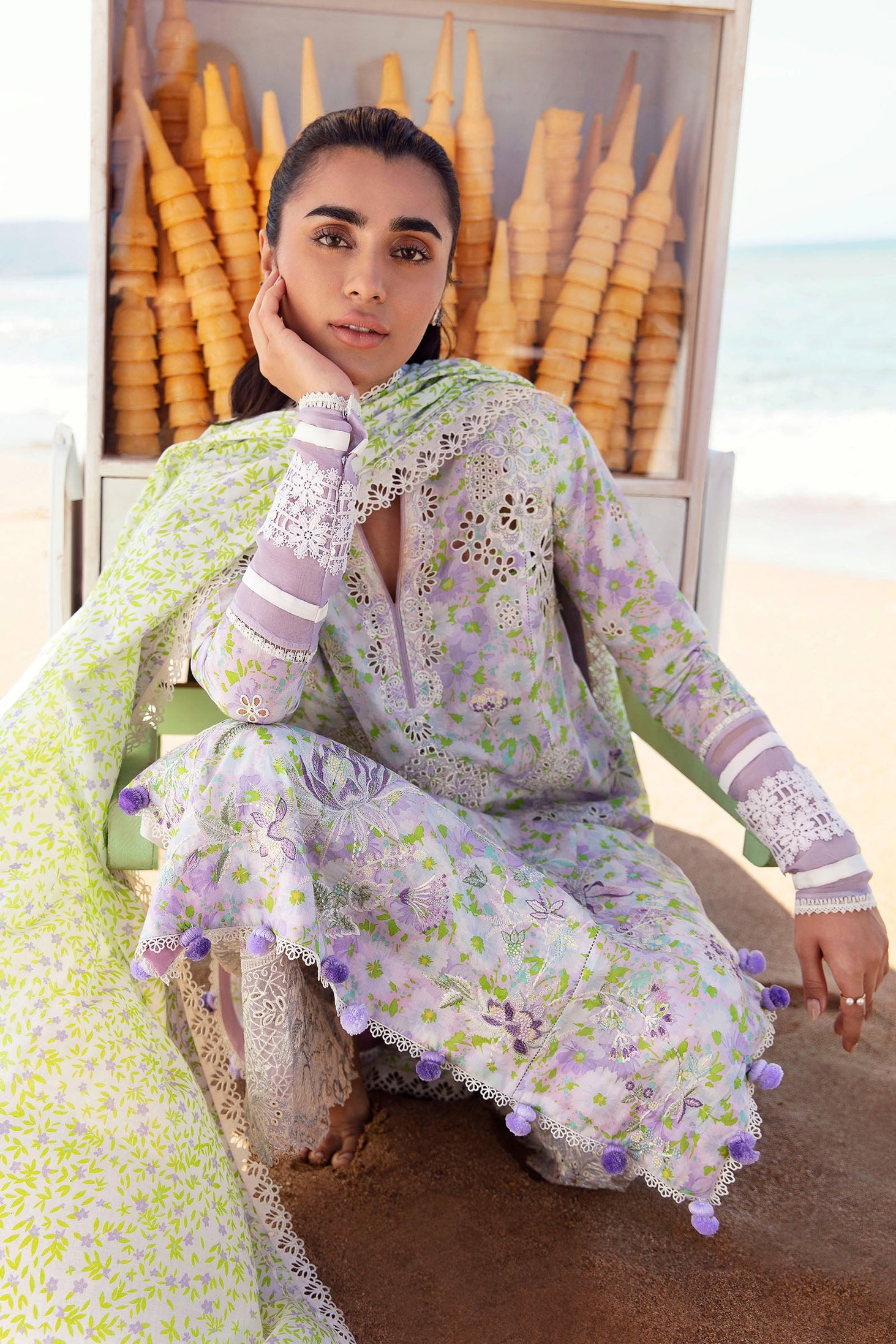 Zaha Lawn Collection'23 ZL#3 A