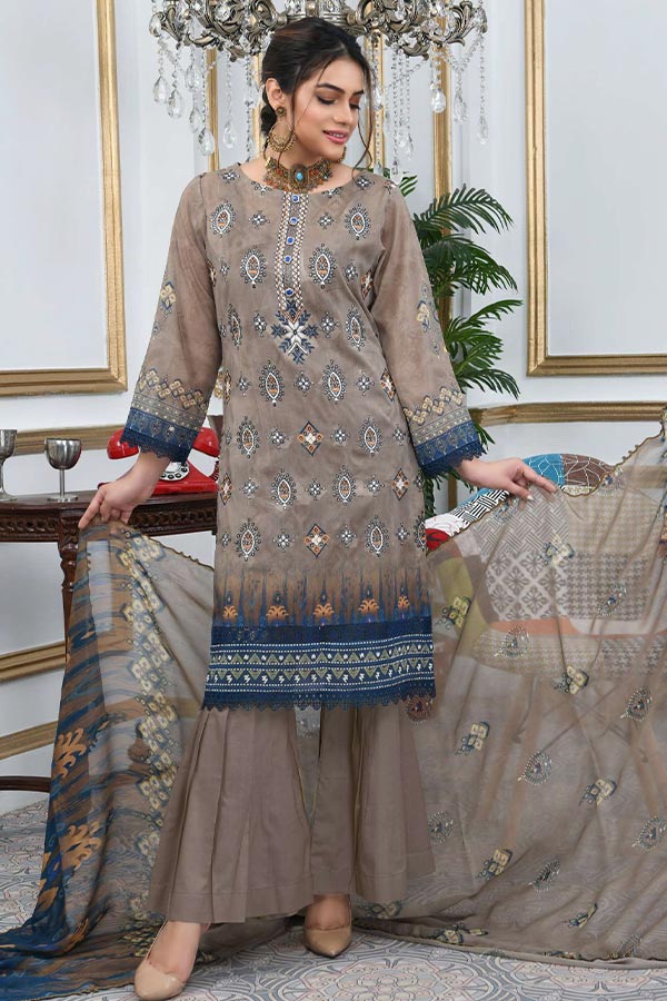 Palwasha Araish Emb Lawn`23 (Vol-5) D#06