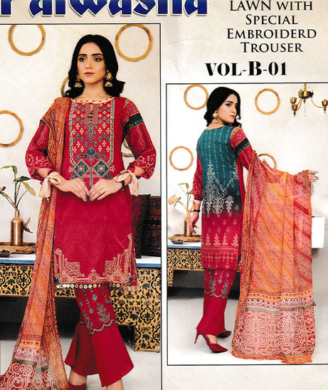 Palwasha D/Emb Lawn`22 (VB-01) D#01
