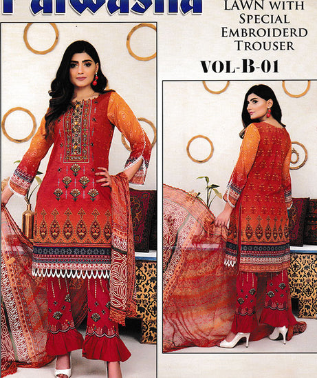 Palwasha D/Emb Lawn`22 (VB-01) D#05